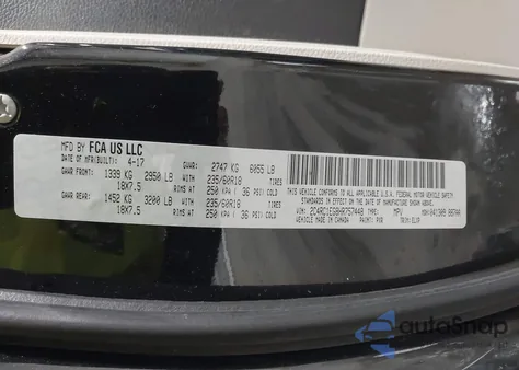 2017 Chrysler Pacifica Touring-L Plus из США, поврежденный, VIN 2C4RC1EG8HR757448